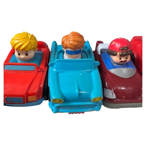 Fisher Price Wheelies Cars Vehicles Lot of 7 Toys Little People - Picture 4 of 6